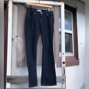 No Boundaries stretchy flare blue jeans